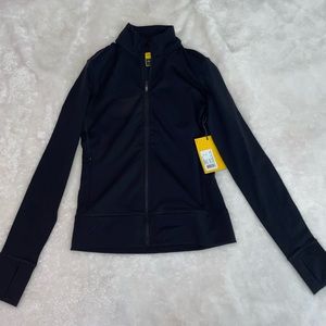 lole zip up black athletic jacket